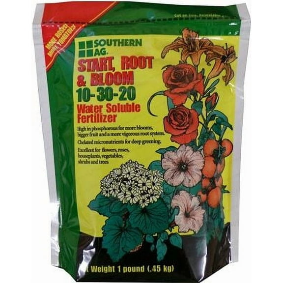 Southern Ag Start Root and Bloom Soluble Fertilizer, 1 lb with High Phosphorus
