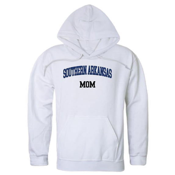 Southern Arkansas University Muleriders Mom Hoodie, White - Extra Large