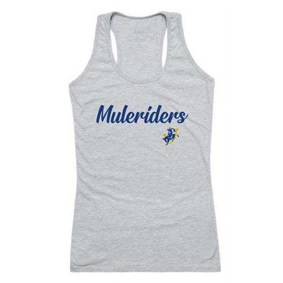 Southern Arkansas University Muleriders Script Tank Top, Heather Grey - Medium