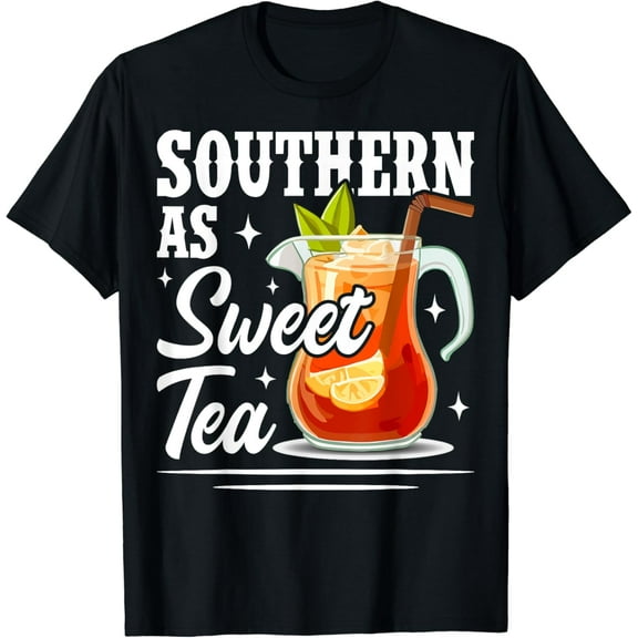 Southern As Sweet Tea Country Tea Lover T-Shirt mens t shirt，black，women，funny，misfits，men，journey