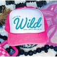 thumbnail image 1 of Southern Attitude Designs- Born to be Wild Neon Pink & White Unisex Foam Trucker Hat, 1 of 4
