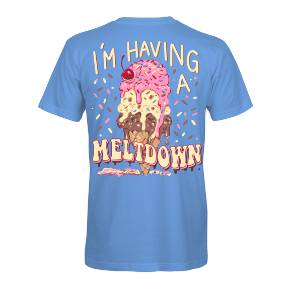 Southern Attitude Women's Short Sleeve Ice Cream Meltdown T-Shirt