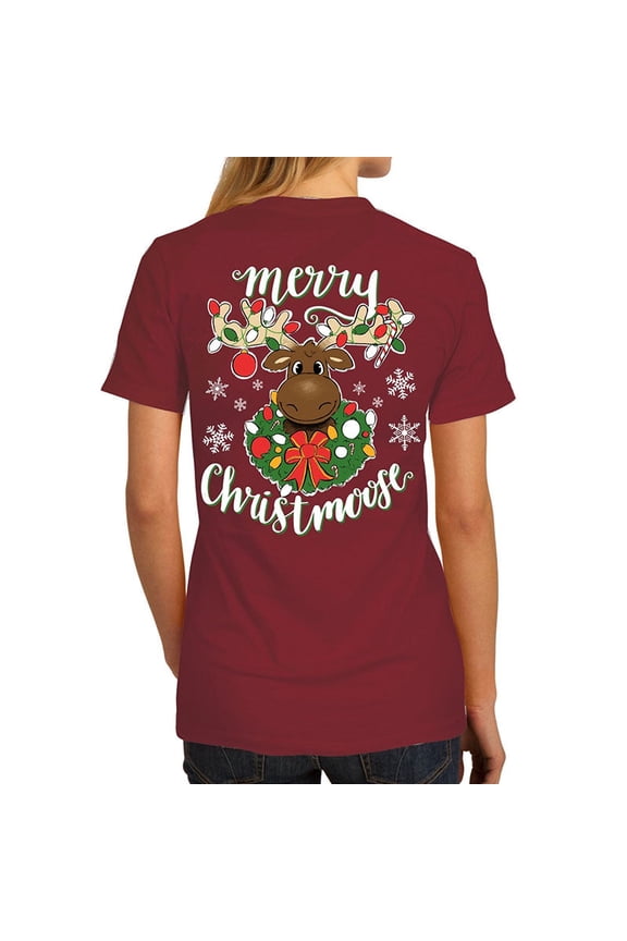 Southern Attitude Merry Christmas Moose T-Shirt
