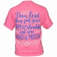 thumbnail image 1 of Southern Attitude Preppy Hand Over My Mouth T-Shirt, 1 of 2