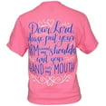 thumbnail image 1 of Southern Attitude Preppy Hand Over My Mouth T-Shirt, 1 of 2