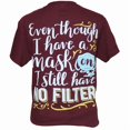 thumbnail image 1 of Southern Attitude Preppy Mask On No Filter T-Shirt, 1 of 2