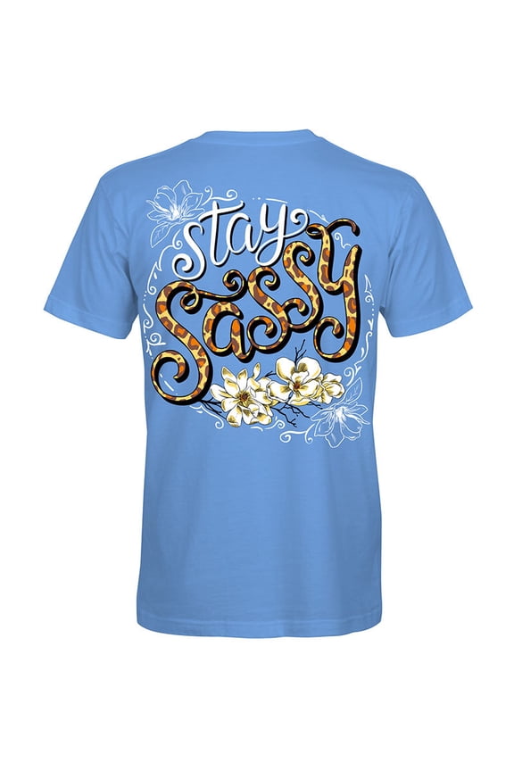 Southern Attitude Stay Sassy Flowers T-Shirt