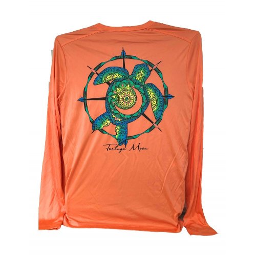 Southern Attitude Tortuga Moon Turtle Unisex Sport Tech Rashguard T-Shirt