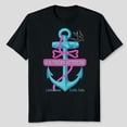 thumbnail image 1 of Southern Attitude Women's Short Sleeve Salty Anchor Graphic T-Shirt, Sizes S-5XL, Tbun, 1 of 5