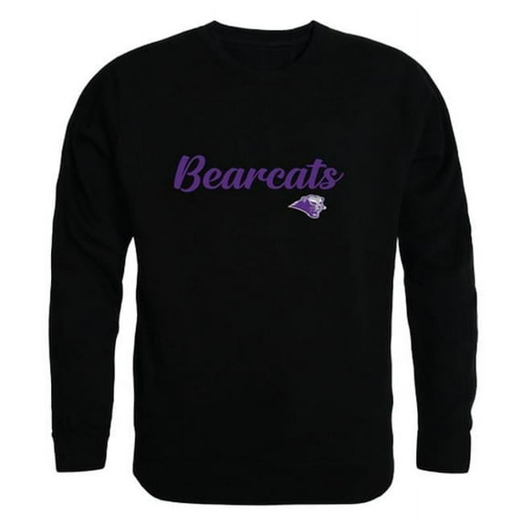 Southern Baptist University Bearcats Script Crewneck Sweatshirt, Black - Medium