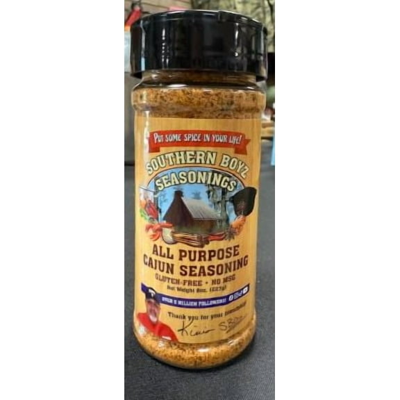 Southern Boyz All Purpose Cajun Creole Seasoning, 8 Ounce Shaker (No MSG, Gluten-Free Blend), 8 Ounce (Pack of 1)