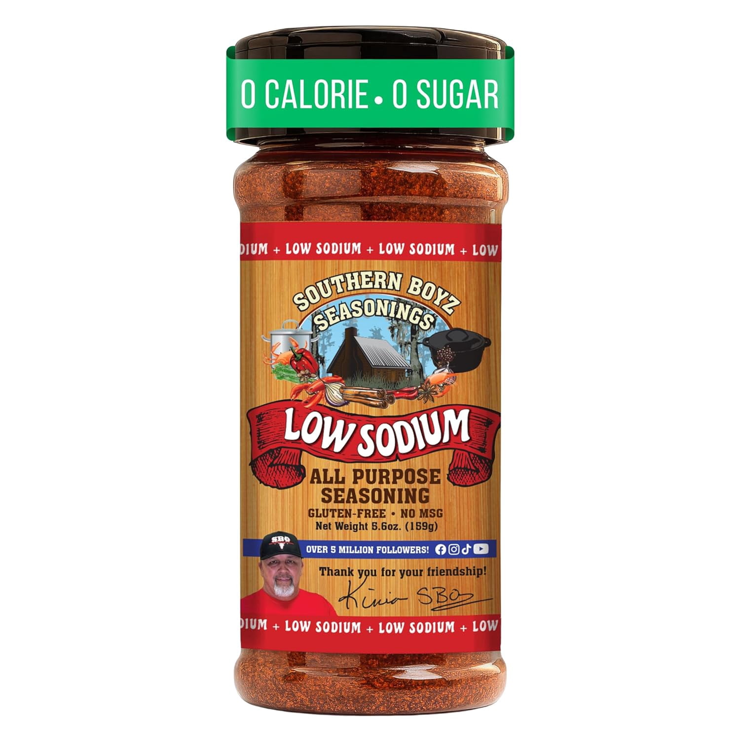Southern Boyz Low Sodium All Purpose Cajun Creole Seasoning, 5.6 Ounce ...