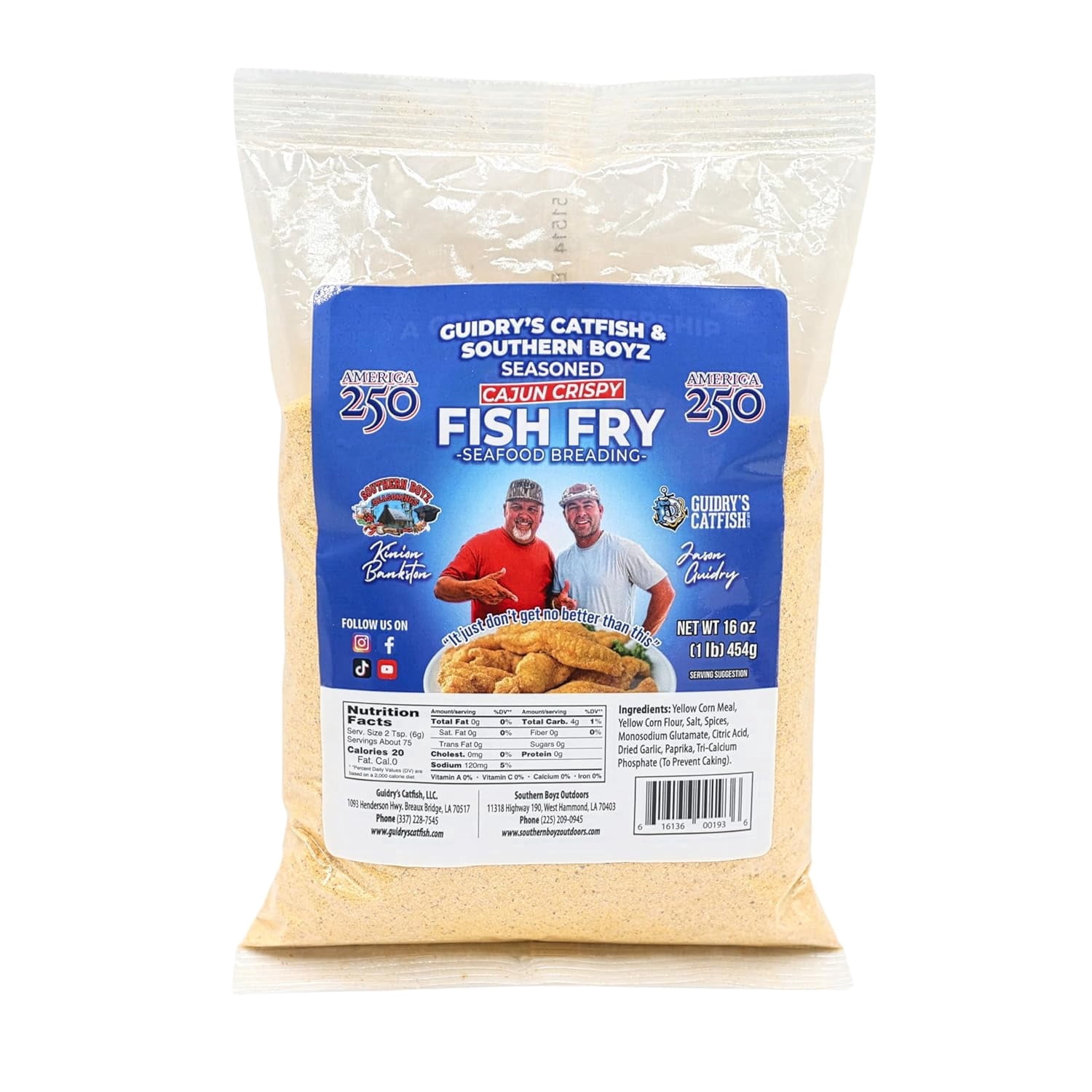 Breadding Southern Boyz Seasoning/Guidry's Cajun Fish Fry – Seafood Breading Mix ...