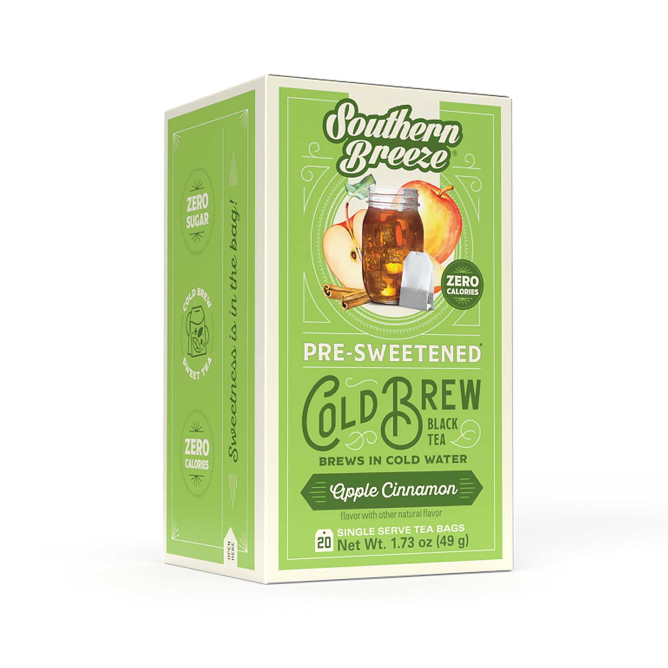 Southern Breeze Cold Brew Sweet Tea Apple Cinnamon Iced Tea with Black