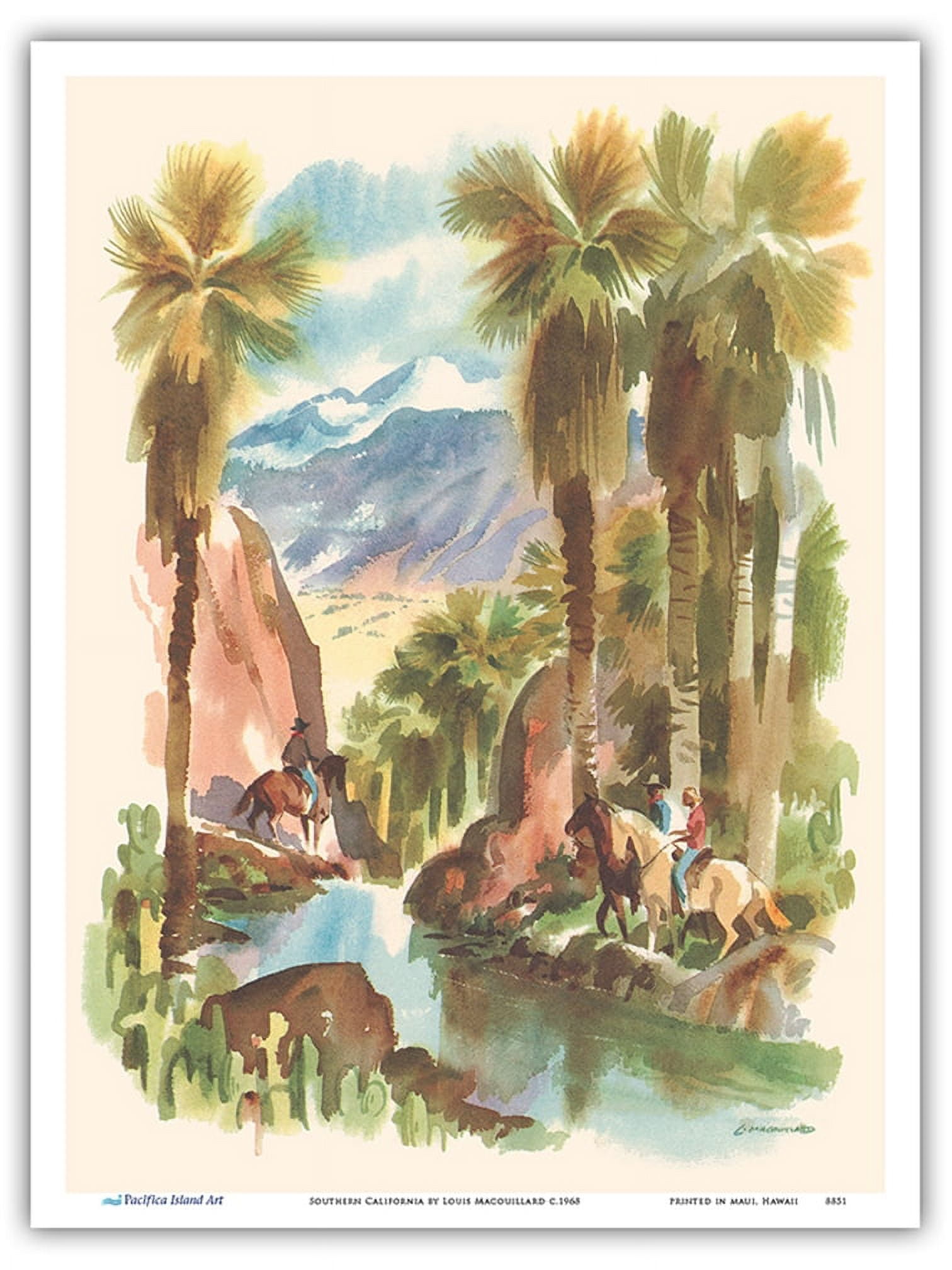 Southern California - Horseback Riders - Vintage Ocean Liner Travel ...