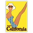 thumbnail image 1 of Southern California - Santa Fe Railroad - Vintage Railroad Travel Poster c.1950s - Master Art Print 10in x 14in, 1 of 4