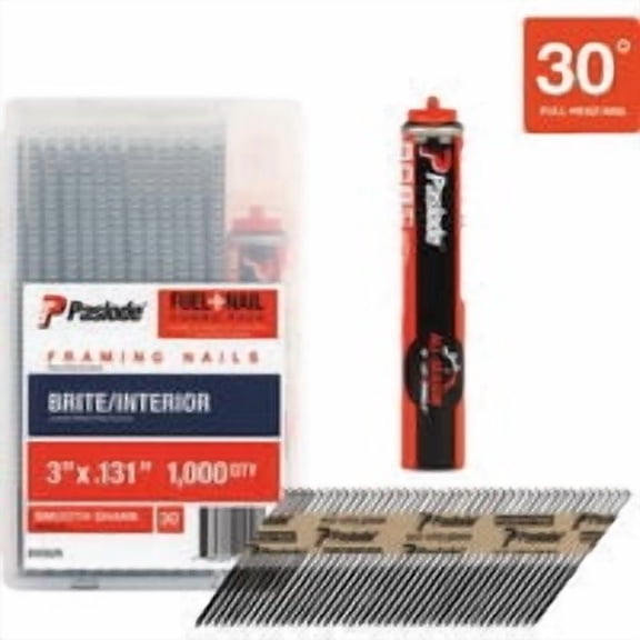 Southern Carlson Paslode Brite RounDrive Framing Nails with Framing Fuel Cell - Pack of 2 Value Multipack