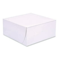 Bakery Boxes, Standard, 9 x 9 x 4, White, Paper, 200/Carton