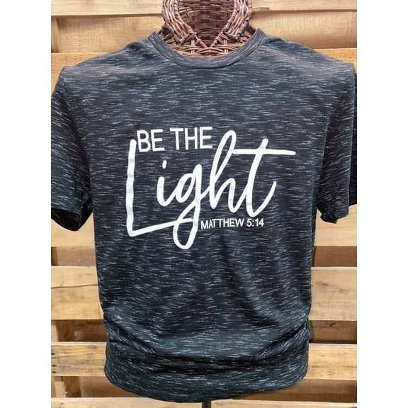 Southern Chics Apparel Be The Light Canvas Girlie Bright T Shirt