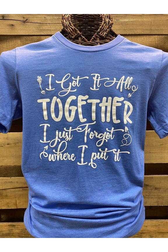 Southern Chics Apparel I Got it All Together I Just Forgot Where I Put It Canvas T Shirt
