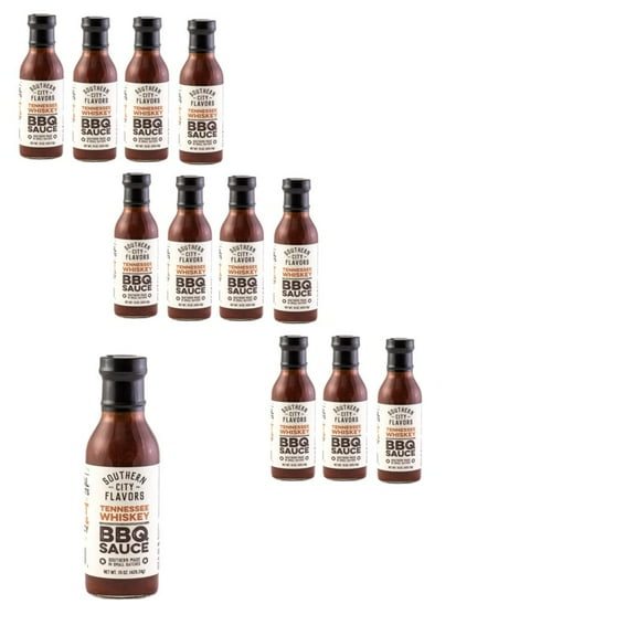 Southern City Flavors Tennessee Whiskey BBQ Sauce, 15 OZ, 12 Pack