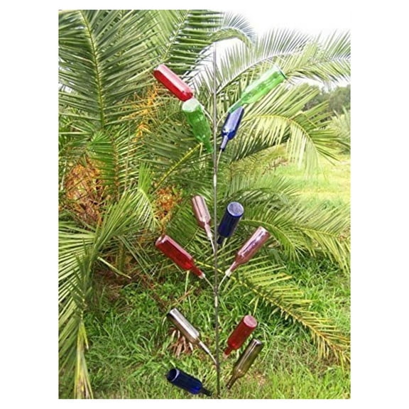 Southern Classic Garden 13 Wine bottle tree ~ 6 Feet ~ FREE SHIP- Our most popular Southern Wine Bottle Tree.