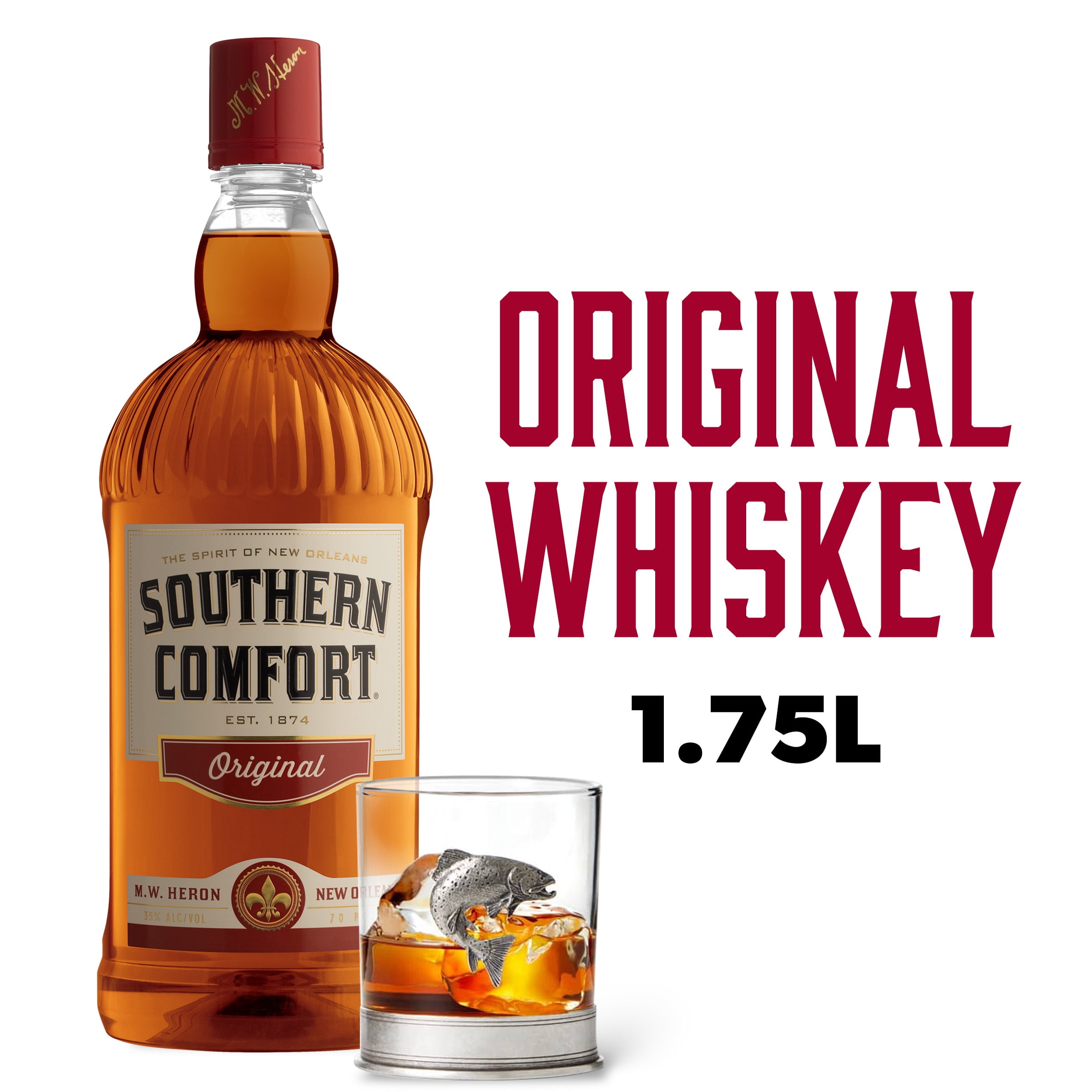 1.75L Alcohol Whiskey, Liquor, Original Comfort 35% Southern