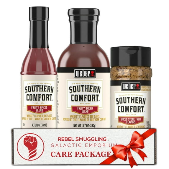 Southern Comfort Variety 3 Pack- Hot Sauce, Barbecue Sauce, and Seasoning