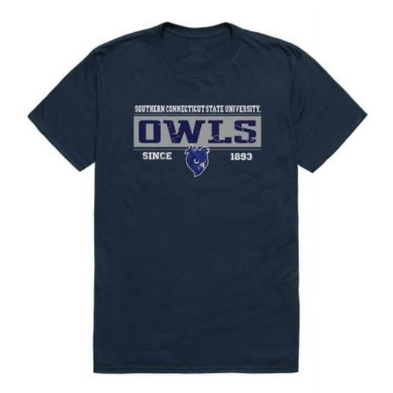 Southern Connecticut State University Owls College Established T-Shirt, Navy - 2XL