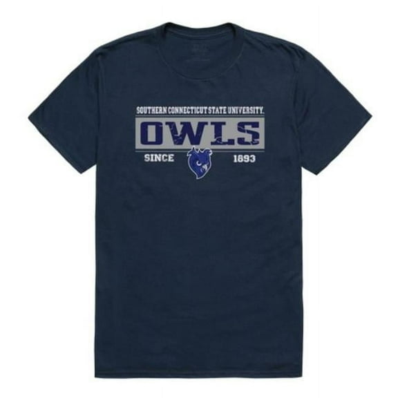 Southern Connecticut State University Owls College Established T-Shirt, Navy - Large