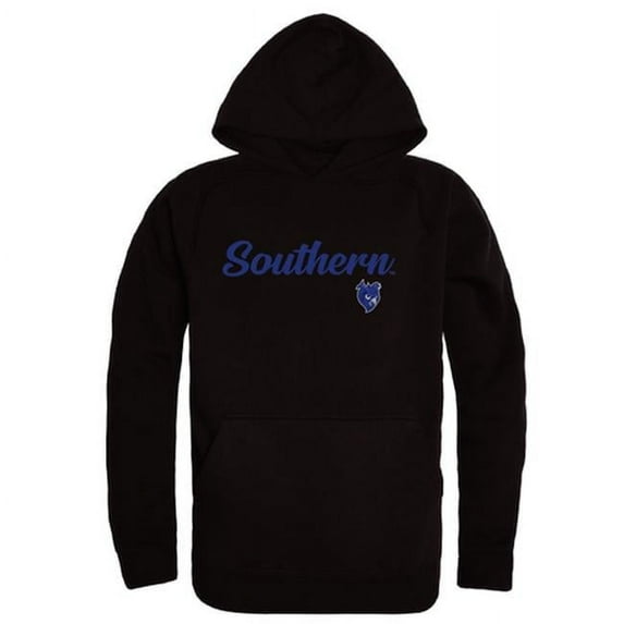 Southern Connecticut State University Owls Script Hoodie, Black - Medium