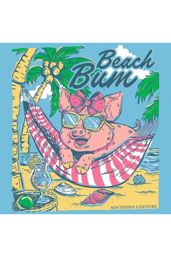 Southern Couture Classic Beach Pig T-Shirt