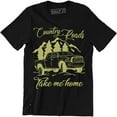 thumbnail image 1 of Southern Couture Country Roads Take Me Home - Girlie Bright Men's T-Shirt, 1 of 4