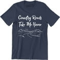 thumbnail image 1 of Southern Couture Country Roads Take Me Home - Girlie Bright Men's Tee Shirt, 1 of 4