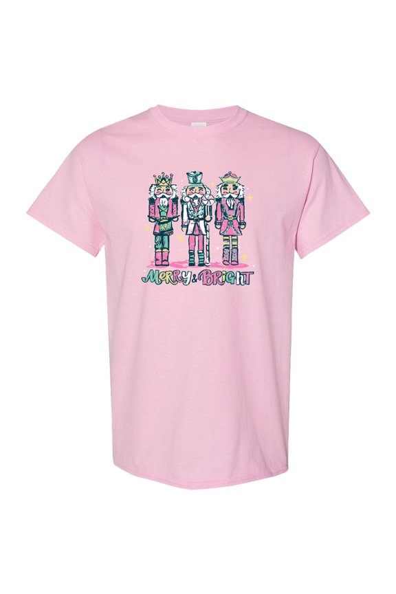 Southern Couture Merry & Bright Nutcracker Holiday Soft T-Shirt