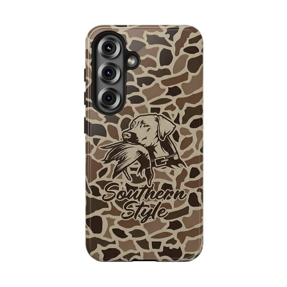 Southern Dog Tough Phone Case Compatible with Galaxy S21, S22, S23, S24, S25 and S26 Series, Country Animal Pattern Protective Cover