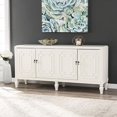 thumbnail image 1 of Southern Enterprises Antique White Accent Cabinet Transitional Style, 63.25” W, 1 of 27