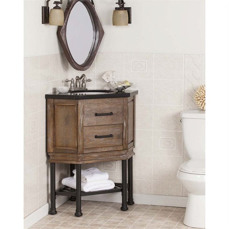 Bathroom corner vanity