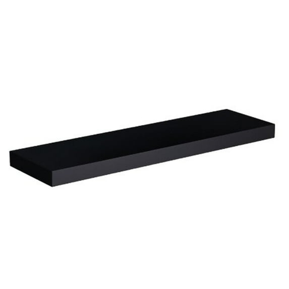 Modish Styled Chicago Floating Shelf Black by Southern Enterprises