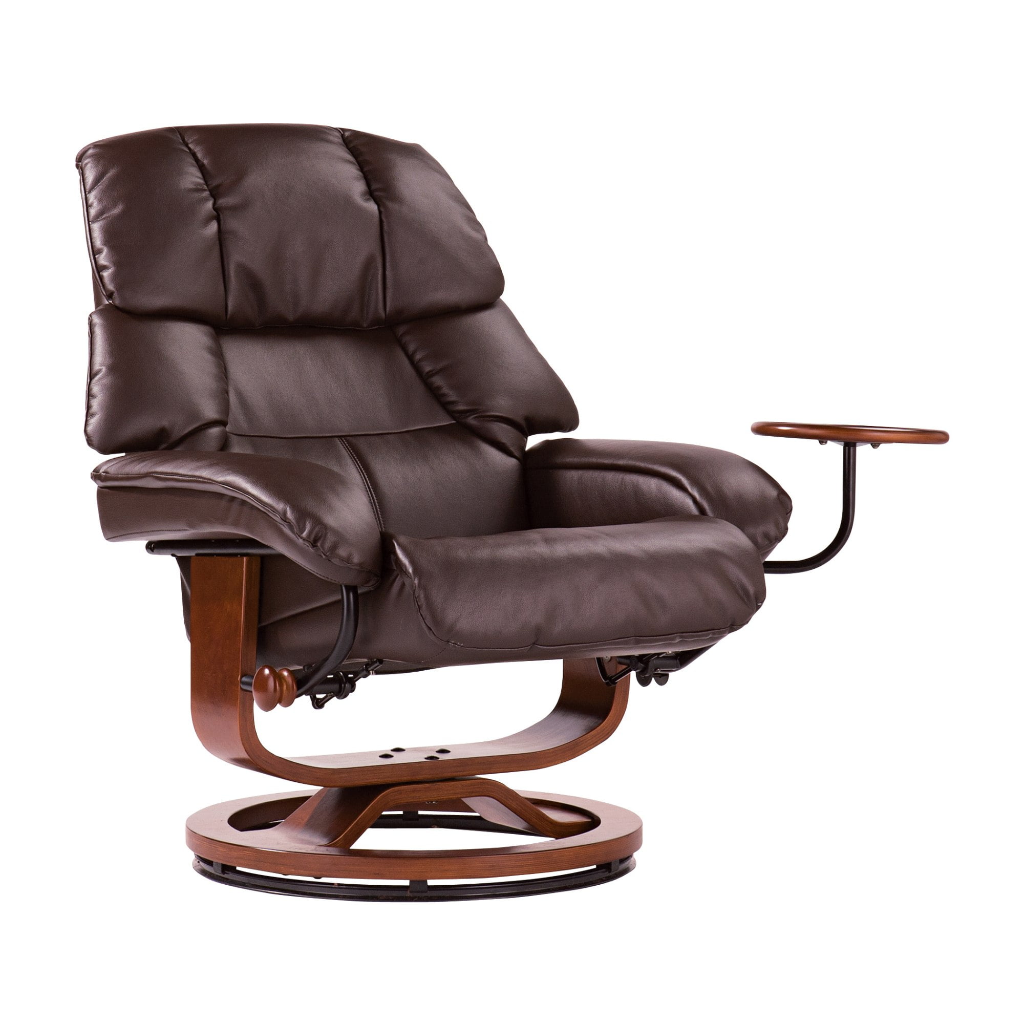 Southern enterprises leather recliner and ottoman deals