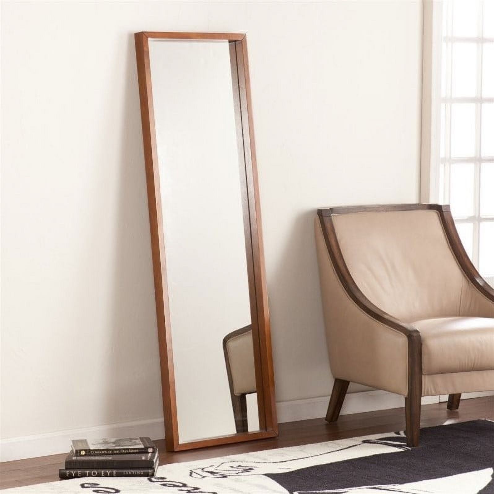 Southern Enterprises Jennings Leaning Mirror in Dark Tobacco