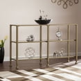 thumbnail image 1 of Southern Enterprises Jumpluff Metal/Glass 3-Tier Console Table/Media Stand, 1 of 17