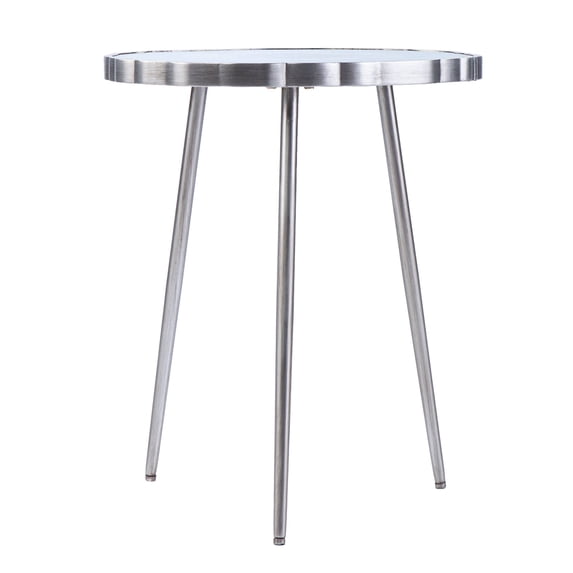 Southern Enterprises Norcova Accent Table, 20"H x 17"W x 14"D, Blue