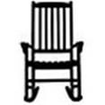 thumbnail image 1 of Hardwood Porch Rocker-Finish:Black, 1 of 3