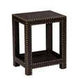 thumbnail image 1 of Southern Enterprises Reptilian Nailhead Accent Table in Brown, 1 of 3
