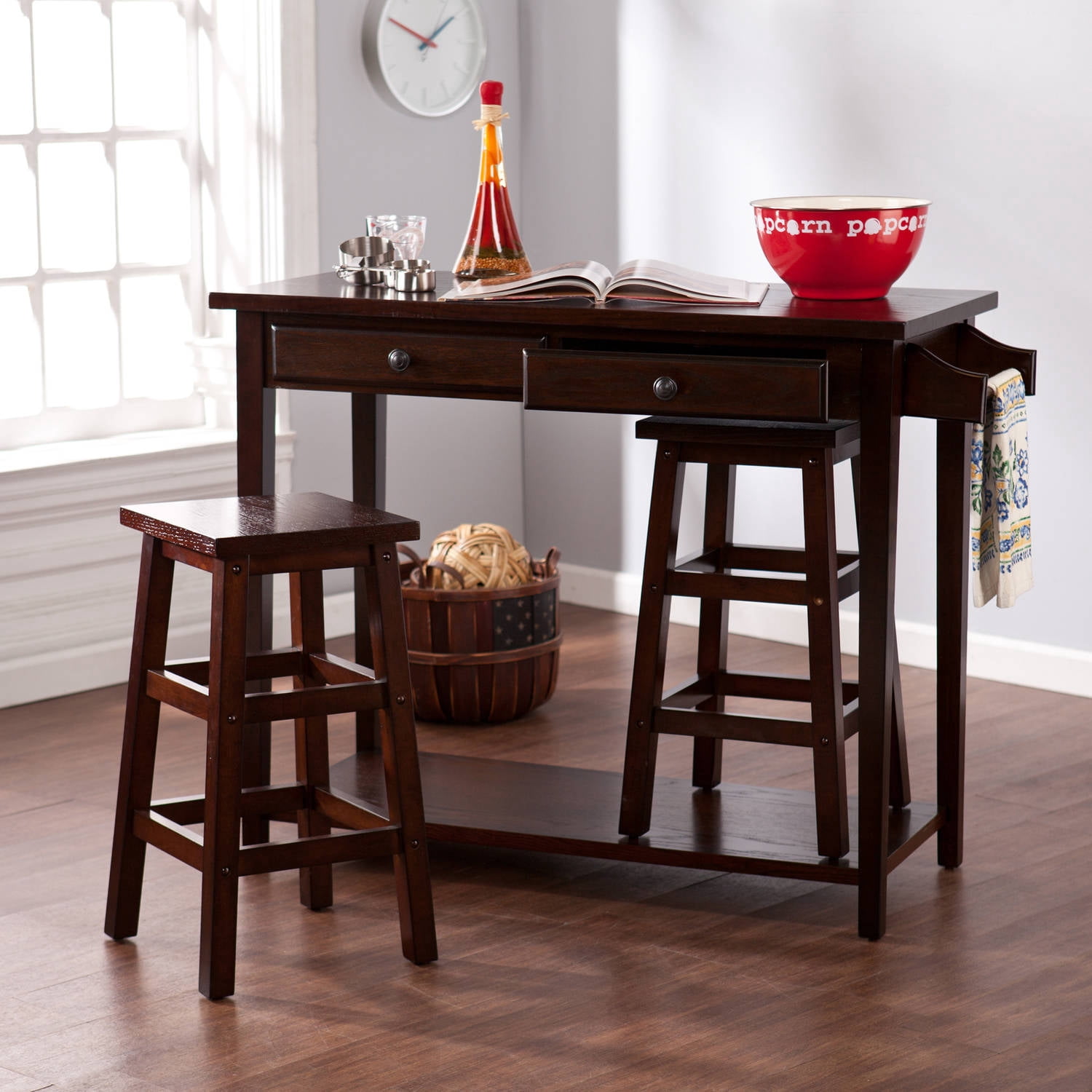 Southern Enterprises Sterling Breakfast Set, Espresso - Walmart.com