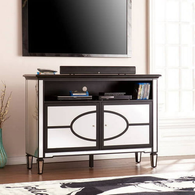 Southern Enterprises Trisha Mirrored TV/Media Stand for TVs up to 48.5