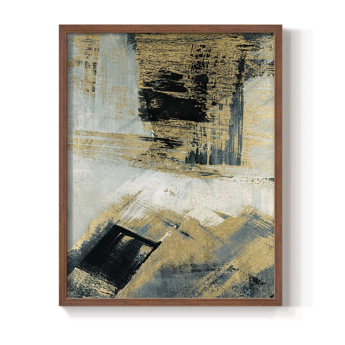 Southern Flow in Brown Solid Wood 11 x 14 Framed Print