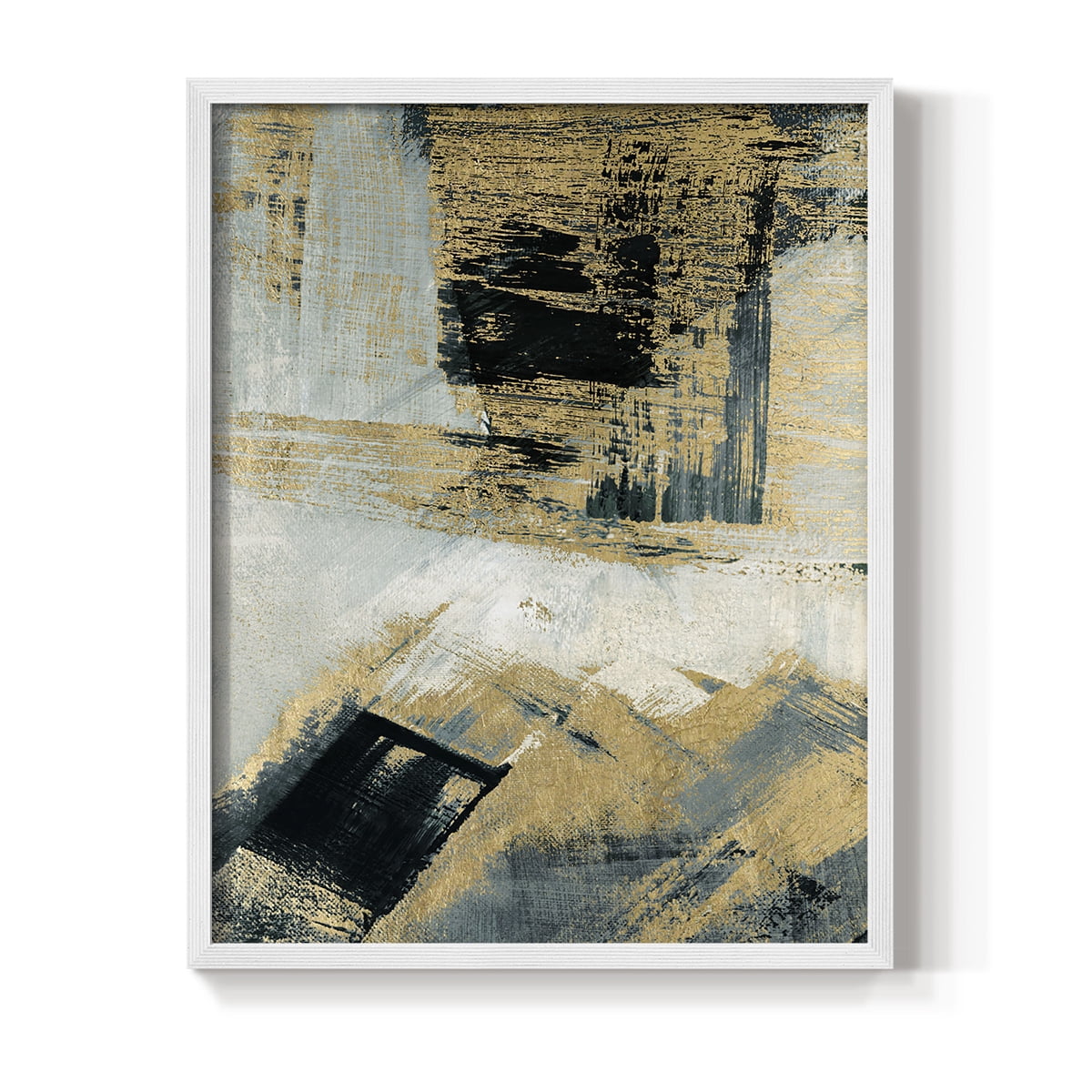 Southern Flow in White Solid Wood 8 x 10 Framed Print