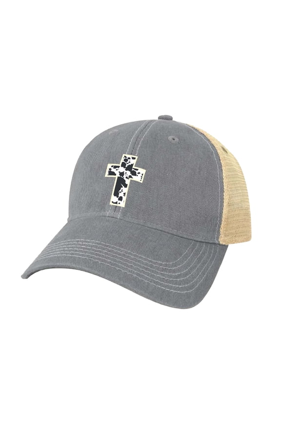 Women's Cow Cross Adjustable Snapback Trucker Hat